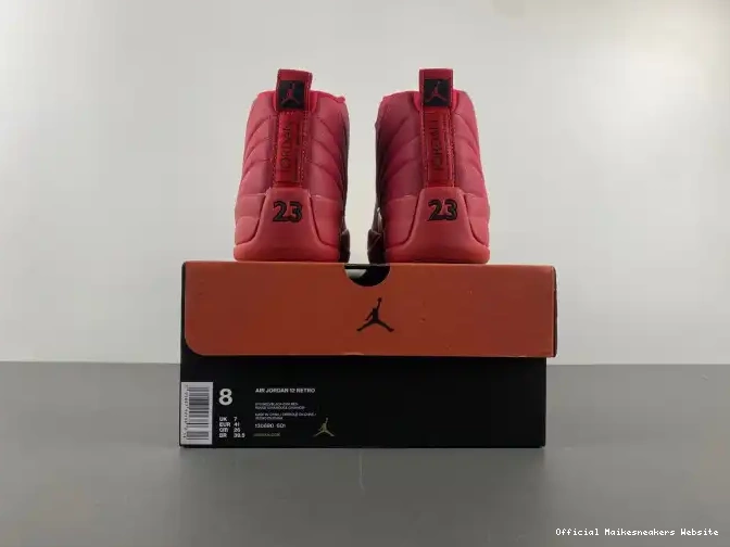 Official Maikesneakers Jordan Red Gym 130690-601 Retro 12 Air (2018) 0615